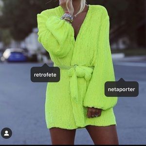 Retrofête: Gabrielle neon dress